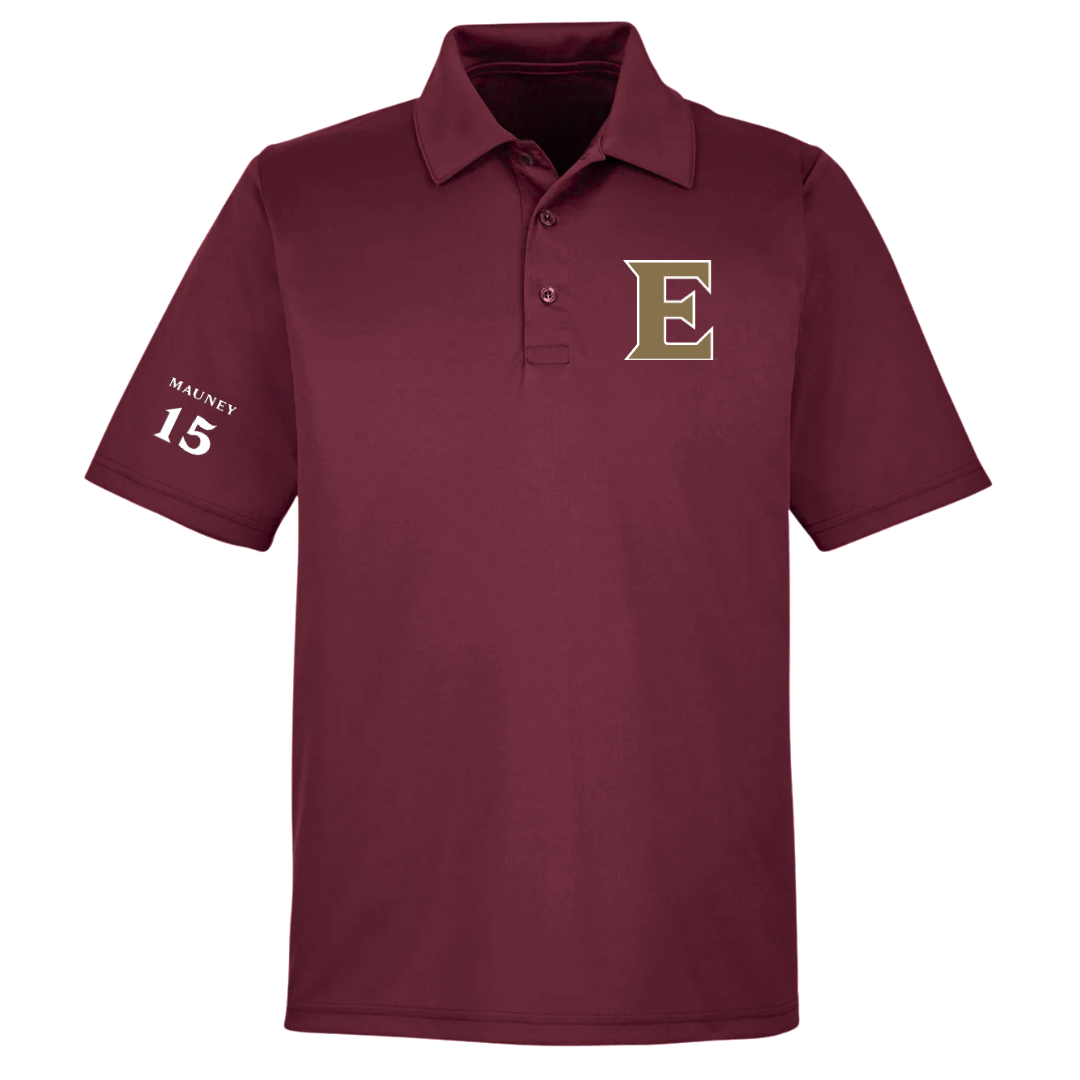Elon University Football Maroon Polo - #15 Marcus Mauney