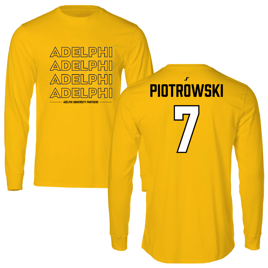 Adelphi University Soccer (W) Gold General Long Sleeve - #7 Alexa Piotrowski
