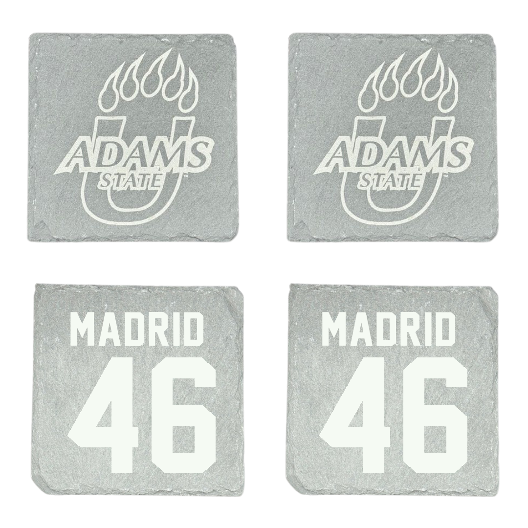 Adams State University Football Stone Coaster (4 Pack)  - #46 Kaden Madrid