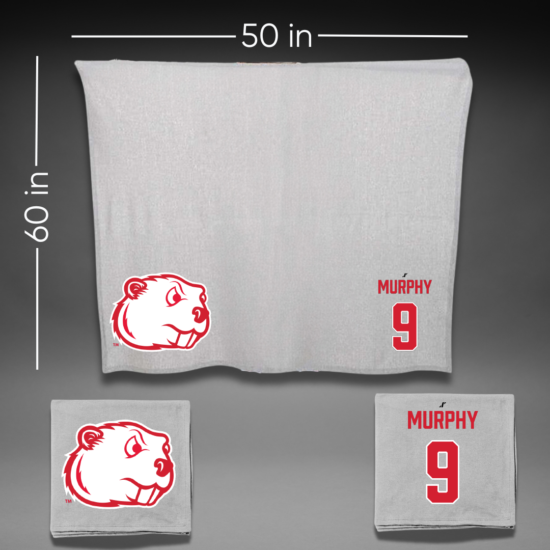 Minot State University Volleyball (W) Gray Blanket - #9 Olivia Murphy