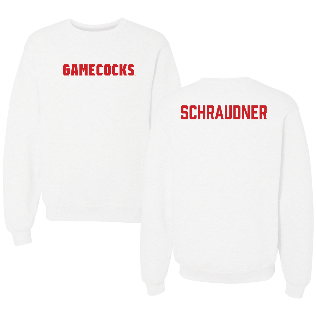 Jacksonville State University TF and XC White Crewneck - Trinity Schraudner