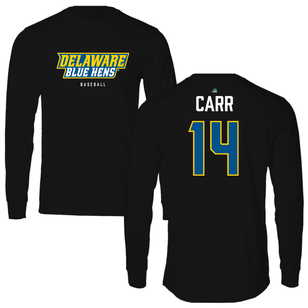 University of Delaware Baseball Black Long Sleeve - #14 Harry Carr
