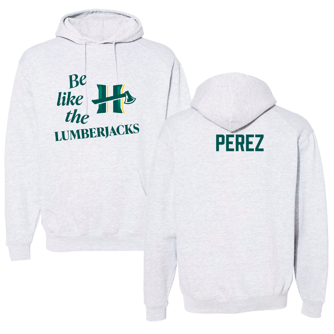 Cal Poly Humboldt Wrestling (M) Light Gray Be Like Us Hoodie - Joe Anthony Perez