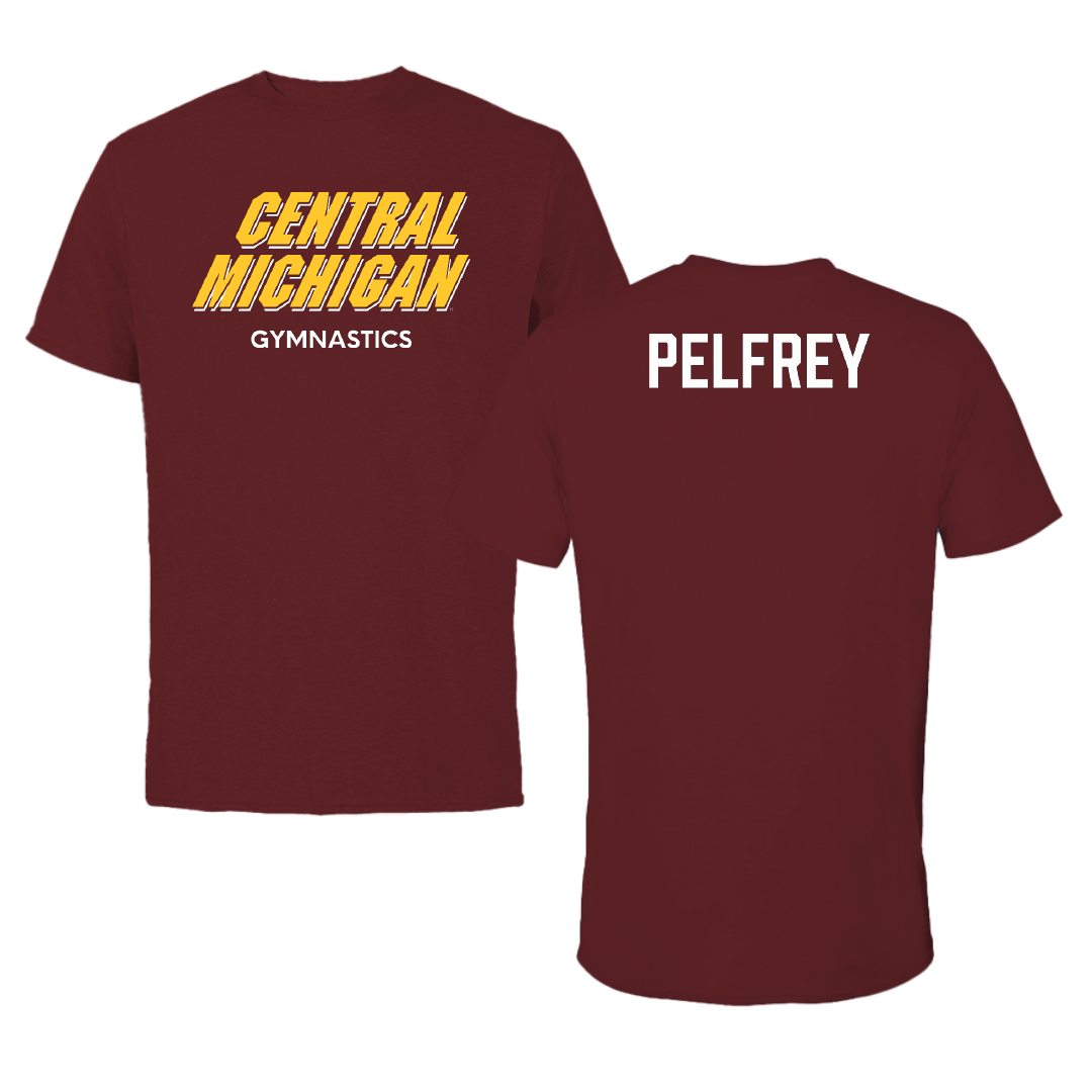 Central Michigan University Gymnastics (W) Maroon Tee - Zoie Pelfrey