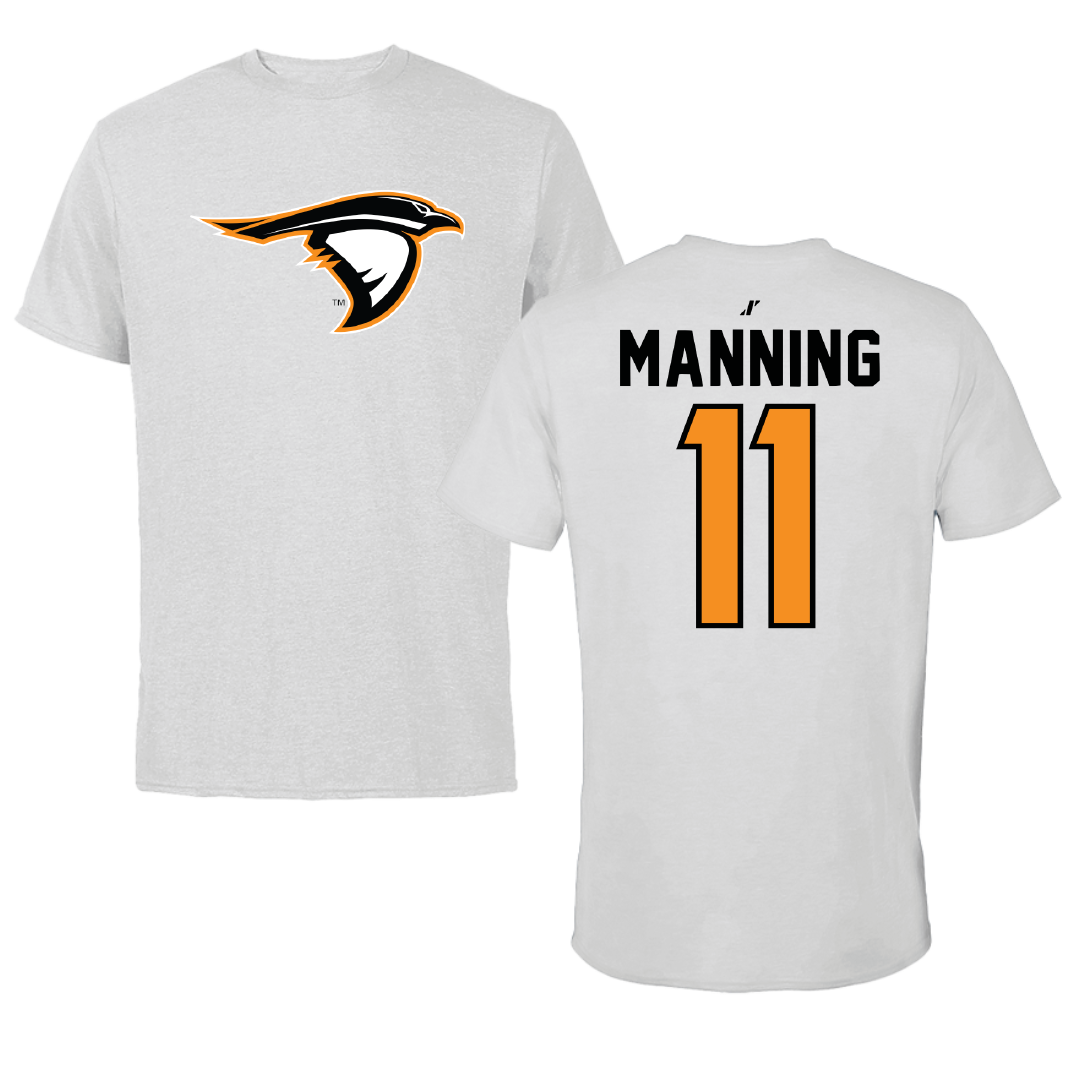 Anderson University (Indiana) Football Light Gray Performance Tee - #11 Luke Manning