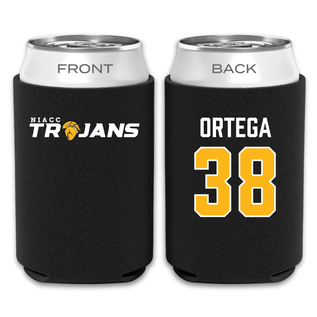 North Iowa Area Community College Soccer Black Can Cooler - #38 Bruno Ortega