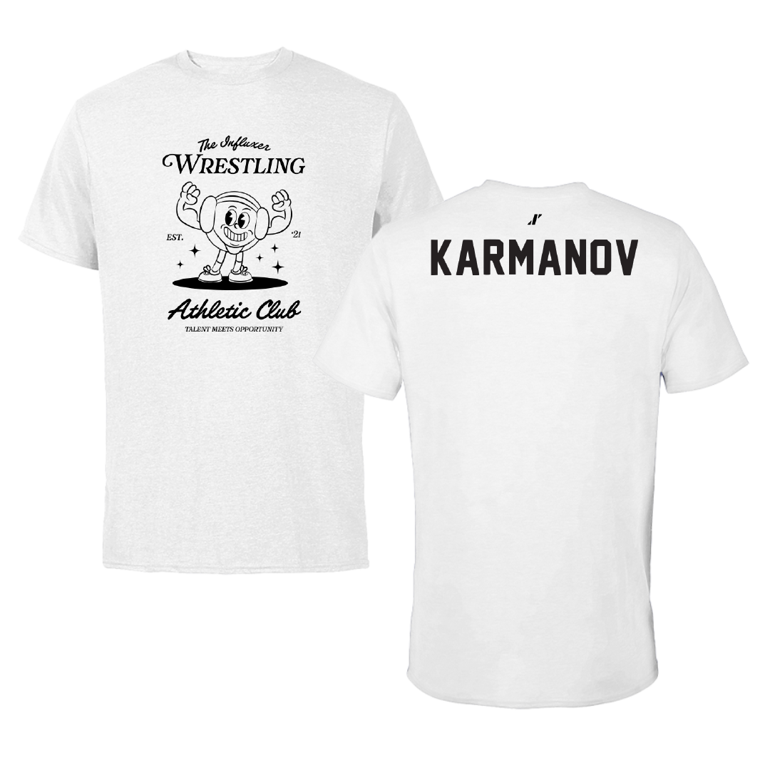Wrestling White Influxer Athletic Club Tee - Daniel Karmanov
