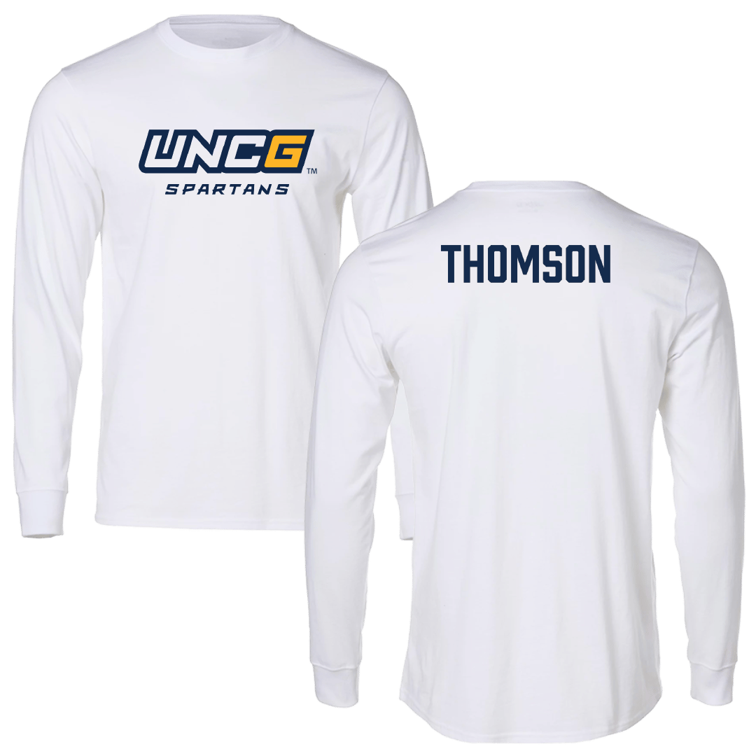 UNC Greensboro Tennis (W) White Performance Long Sleeve - Lauren Thomson