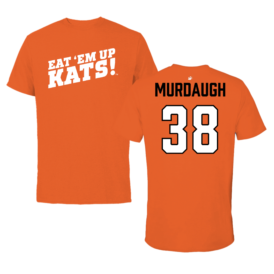 Sam Houston State University Football Orange Performance Tee - #38 Adrian Murdaugh