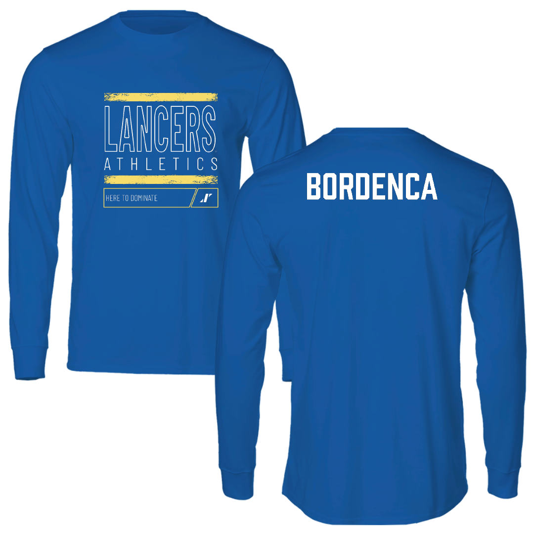 Worcester State University TF and XC Blue Dominate Performance Long Sleeve - Leah Bordenca