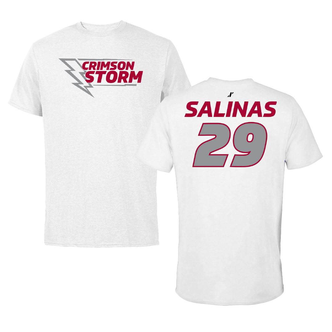 Southern Nazarene University Baseball White Tee - #29 Braydan Salinas