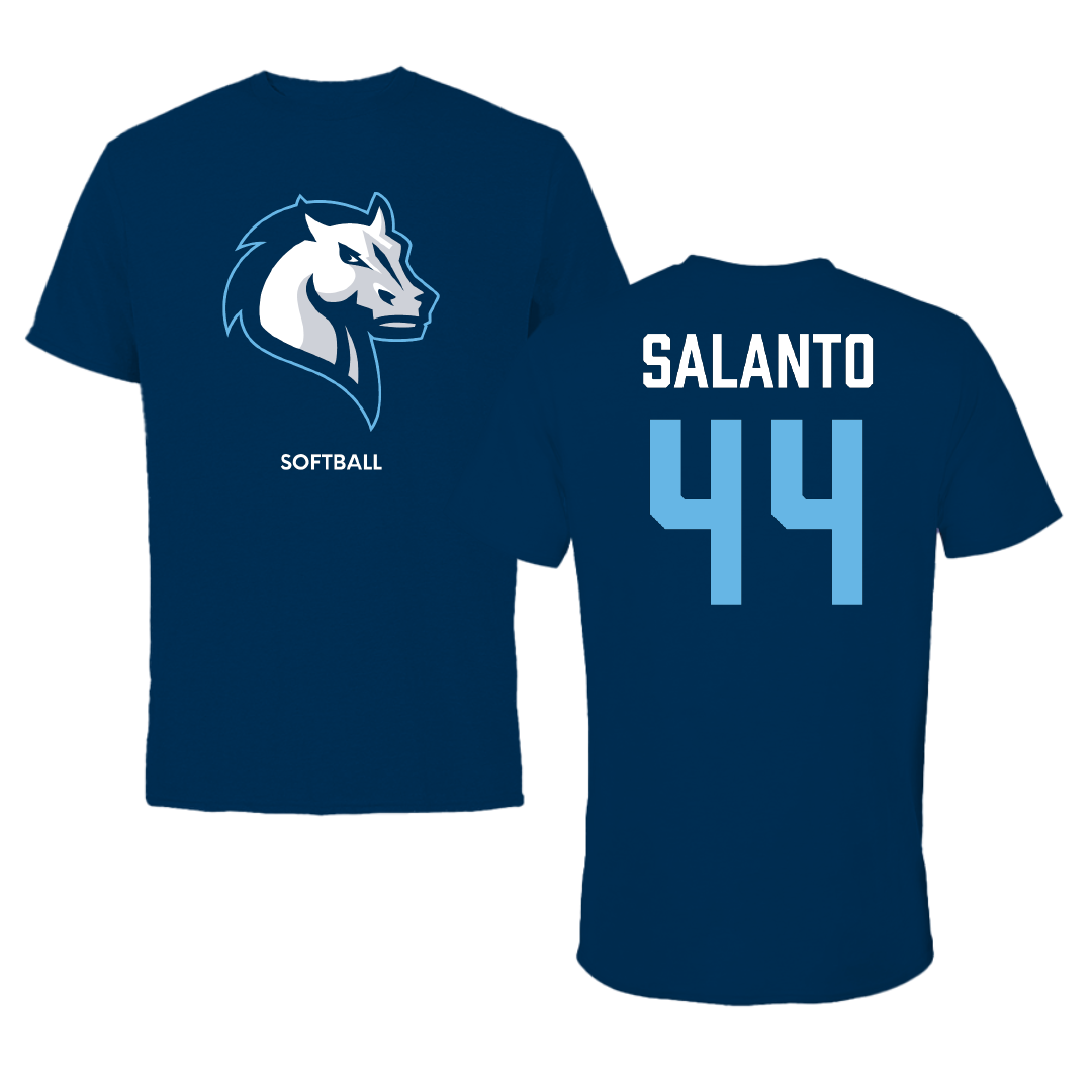 Mercy University Softball Navy Performance Tee - #44 Talia Salanto
