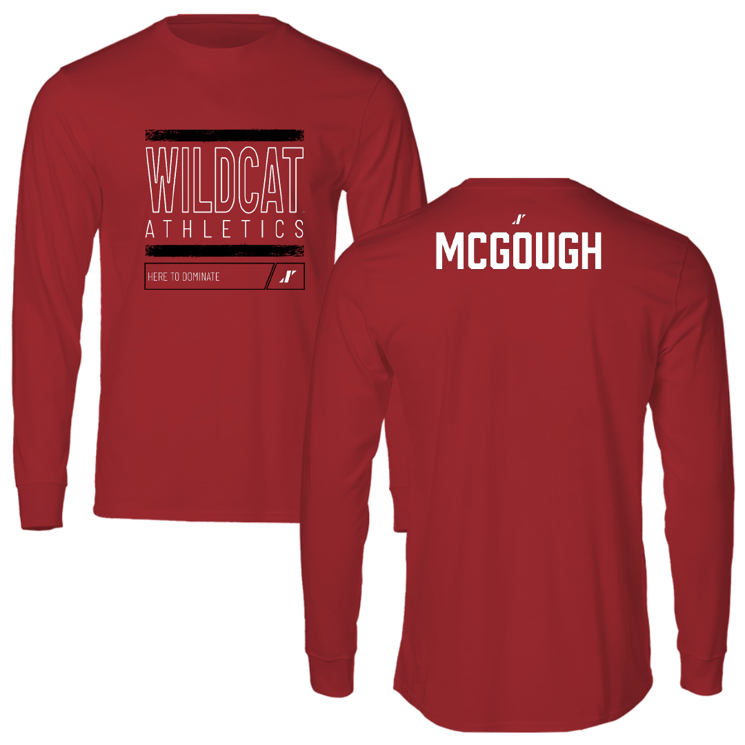 Central Washington University TF and XC Canvas Red Dominate Long Sleeve - Lauryn McGough