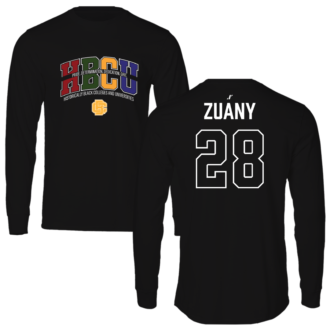 Bethune-Cookman University Baseball Black HBCU Long Sleeve - #28 Ruben Zuany