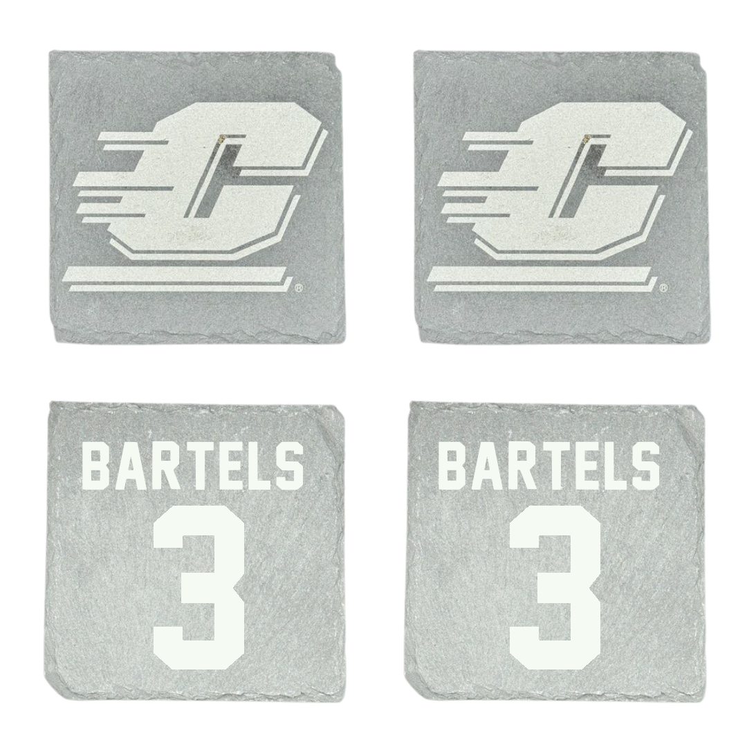 Central Michigan University Basketball Stone Coaster (4 Pack)  - #3 Kara Bartels