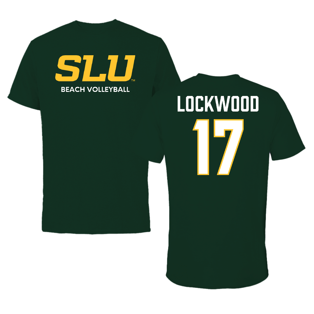 Southeastern Louisiana University Beach Volleyball Forest Green Performance Tee - #17 Ysabella Lockwood