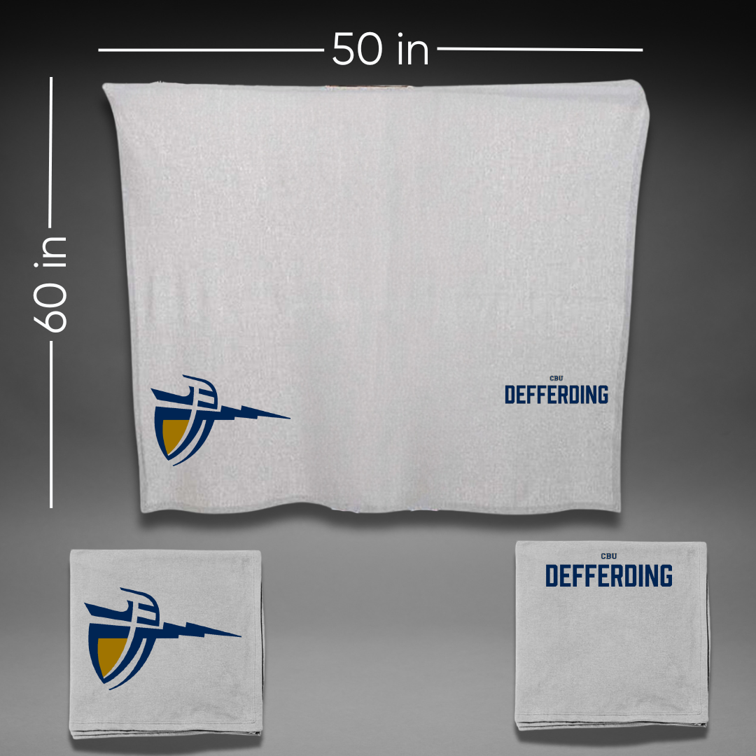 California Baptist University Cheer Gray Blanket - Hailey Defferding