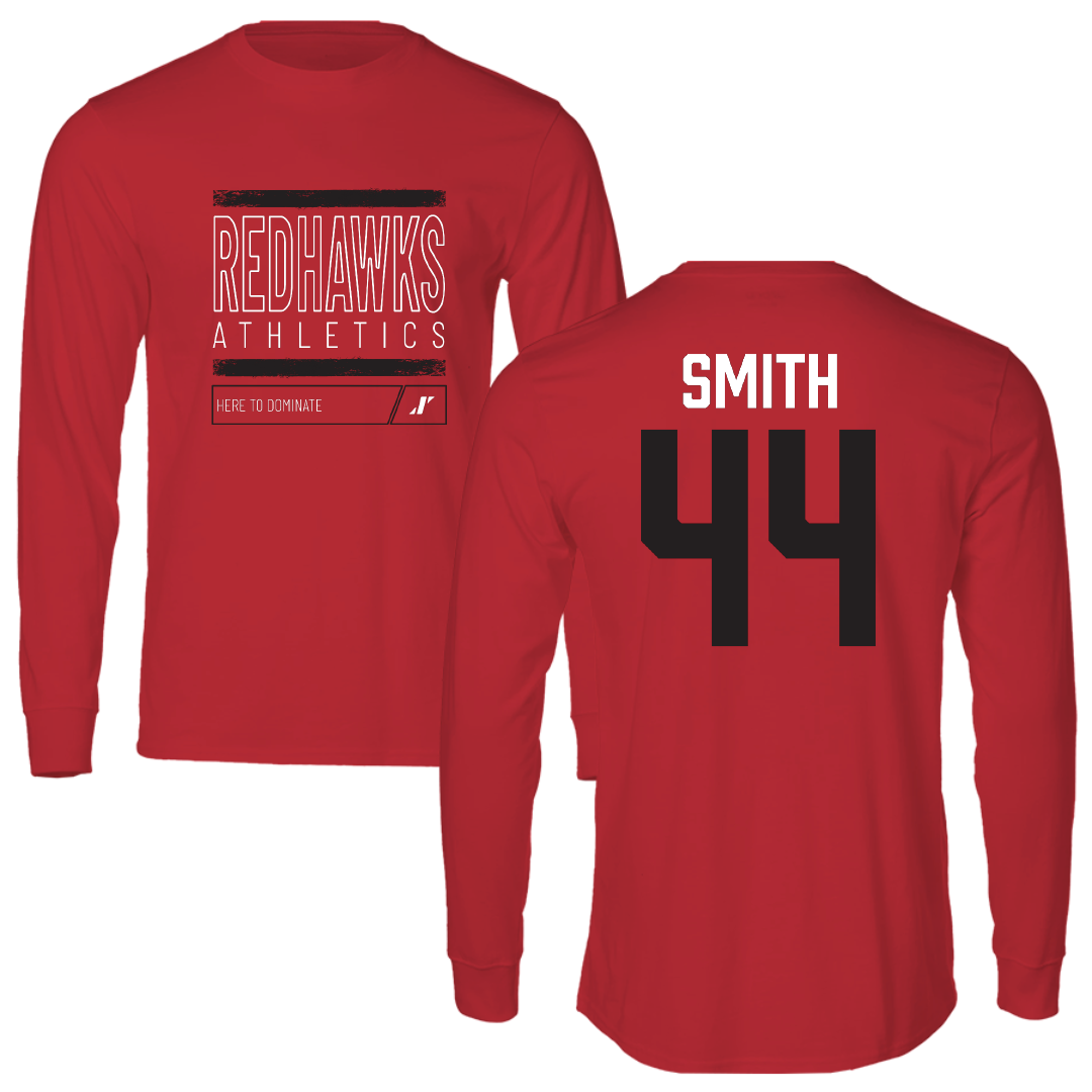 Southeast Missouri State University Football Red Dominate Performance Long Sleeve - #44 Jamarion Smith