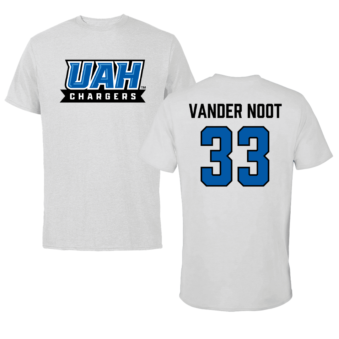 Huntsville Lacrosse (M) Light Gray Performance Tee - #33 Tanner Vander Noot
