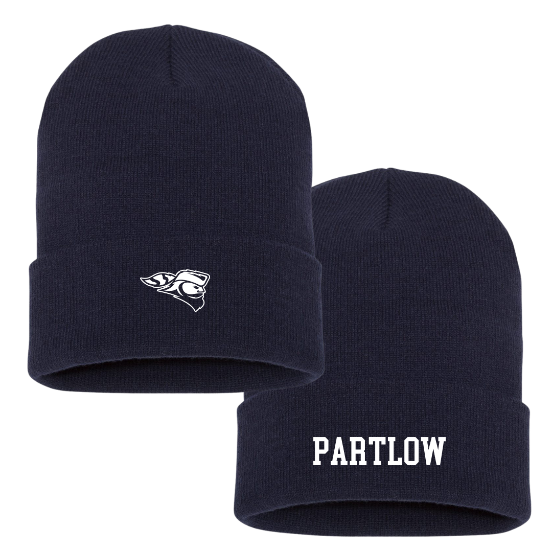 Carroll University Football Navy Beanie - #38 Brayden Partlow