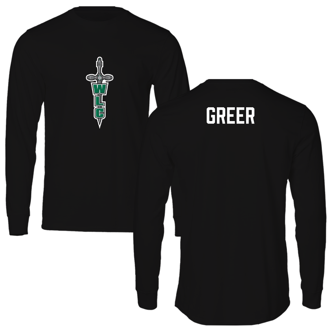 Wisconsin Lutheran College TF and XC Black Performance Long Sleeve - Hunter Greer