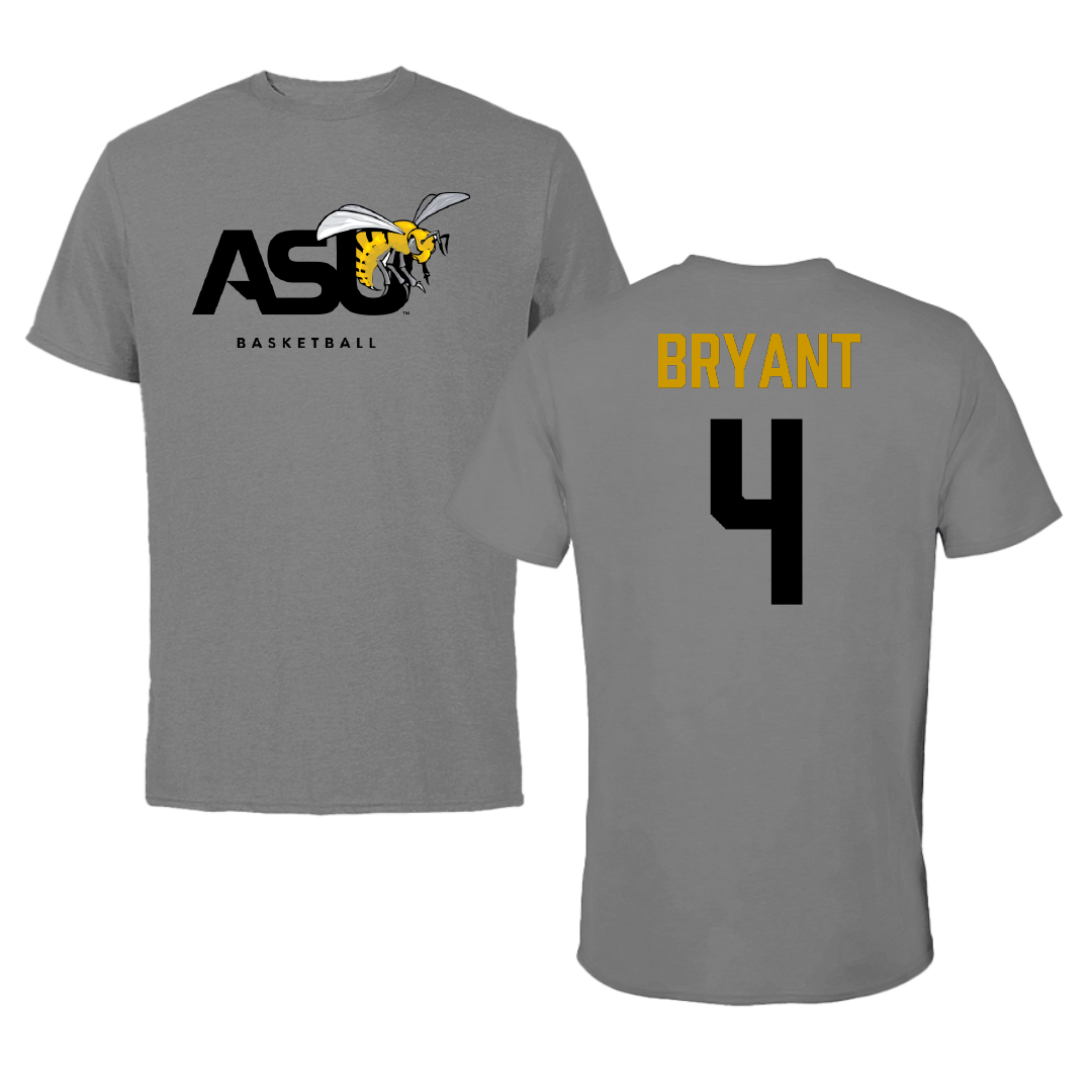 Alabama State University Basketball Dark Gray Tee - #4 Kaitlyn Bryant