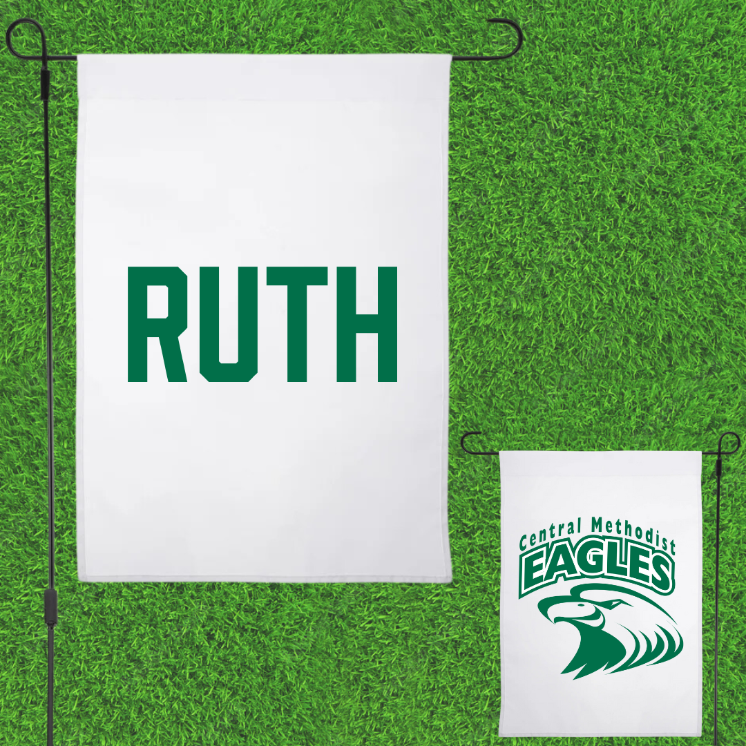 Central Methodist University Softball White Garden Flag - Marisa Ruth