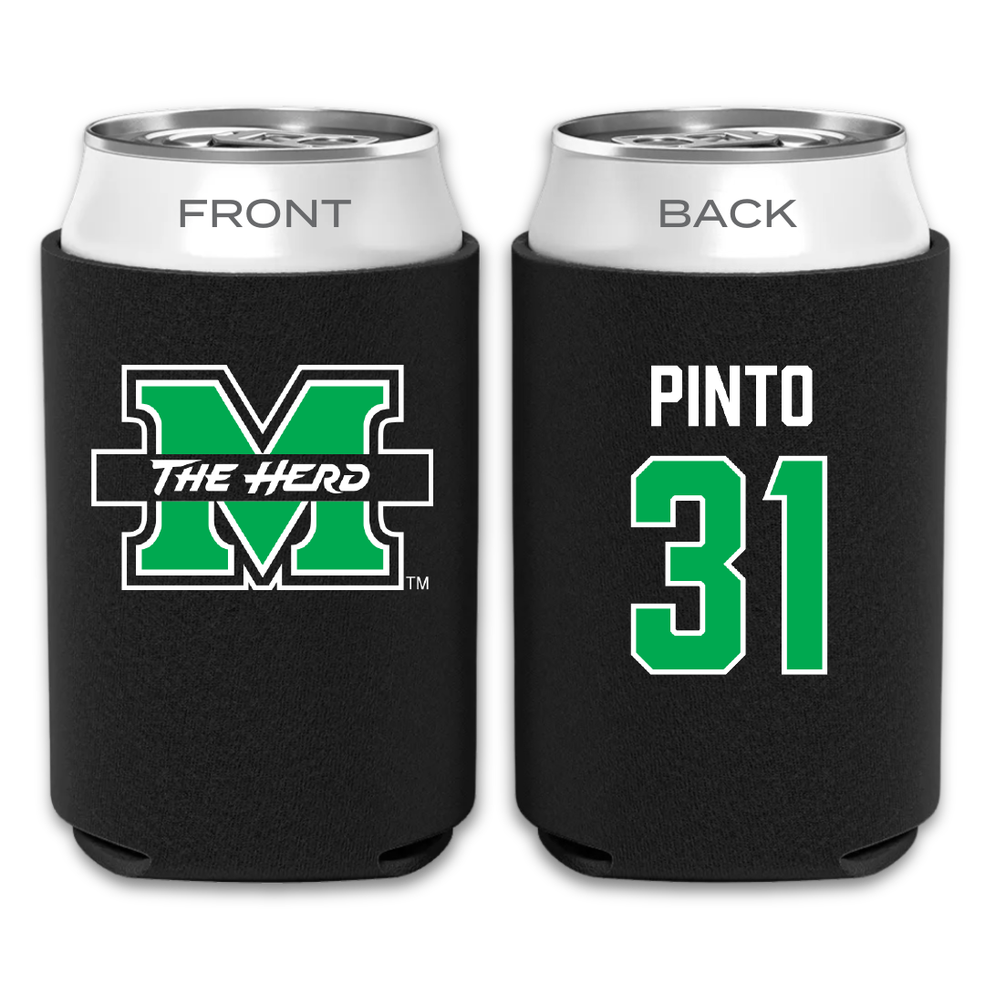 Marshall University Soccer Black Can Cooler - #31 Rai Pinto