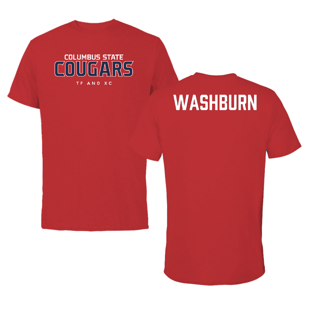 Columbus State University TF and XC Red Tee - Sam Washburn