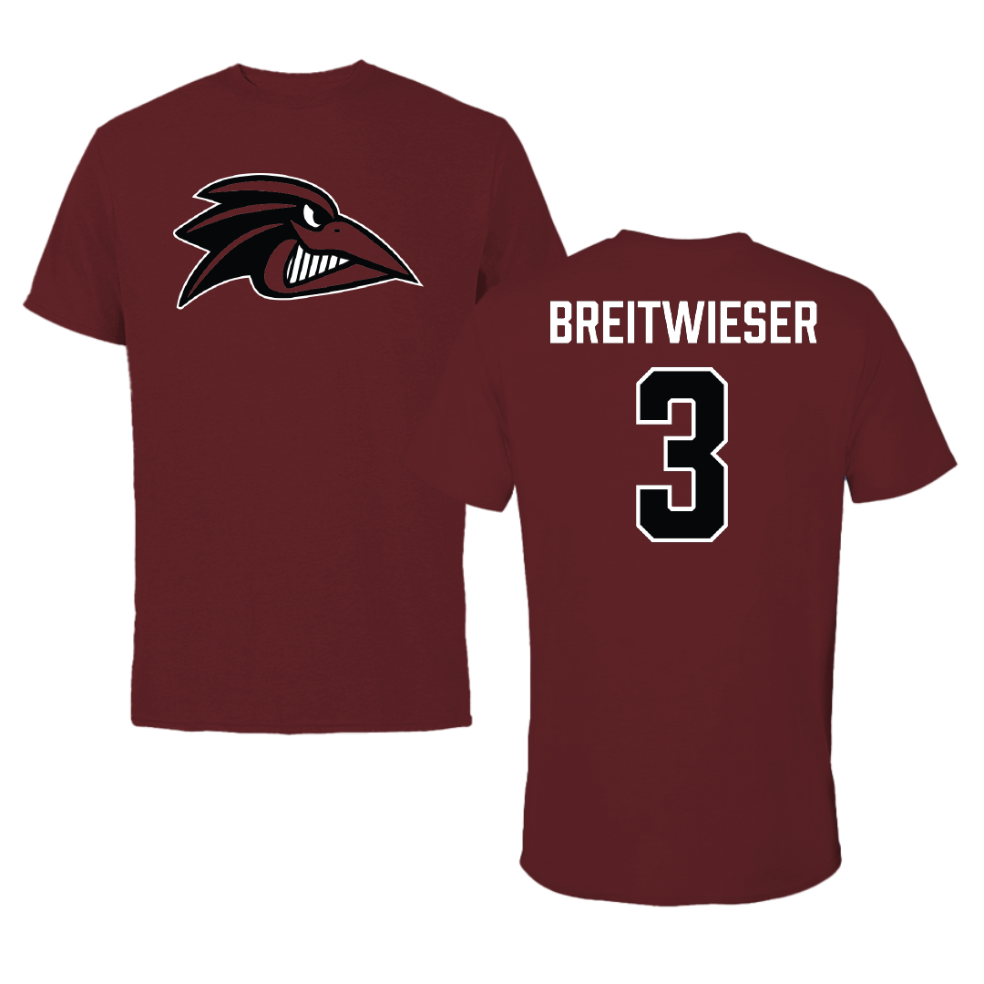 Franklin Pierce University Lacrosse (M) Maroon Tee - #3 Kyle Breitwieser