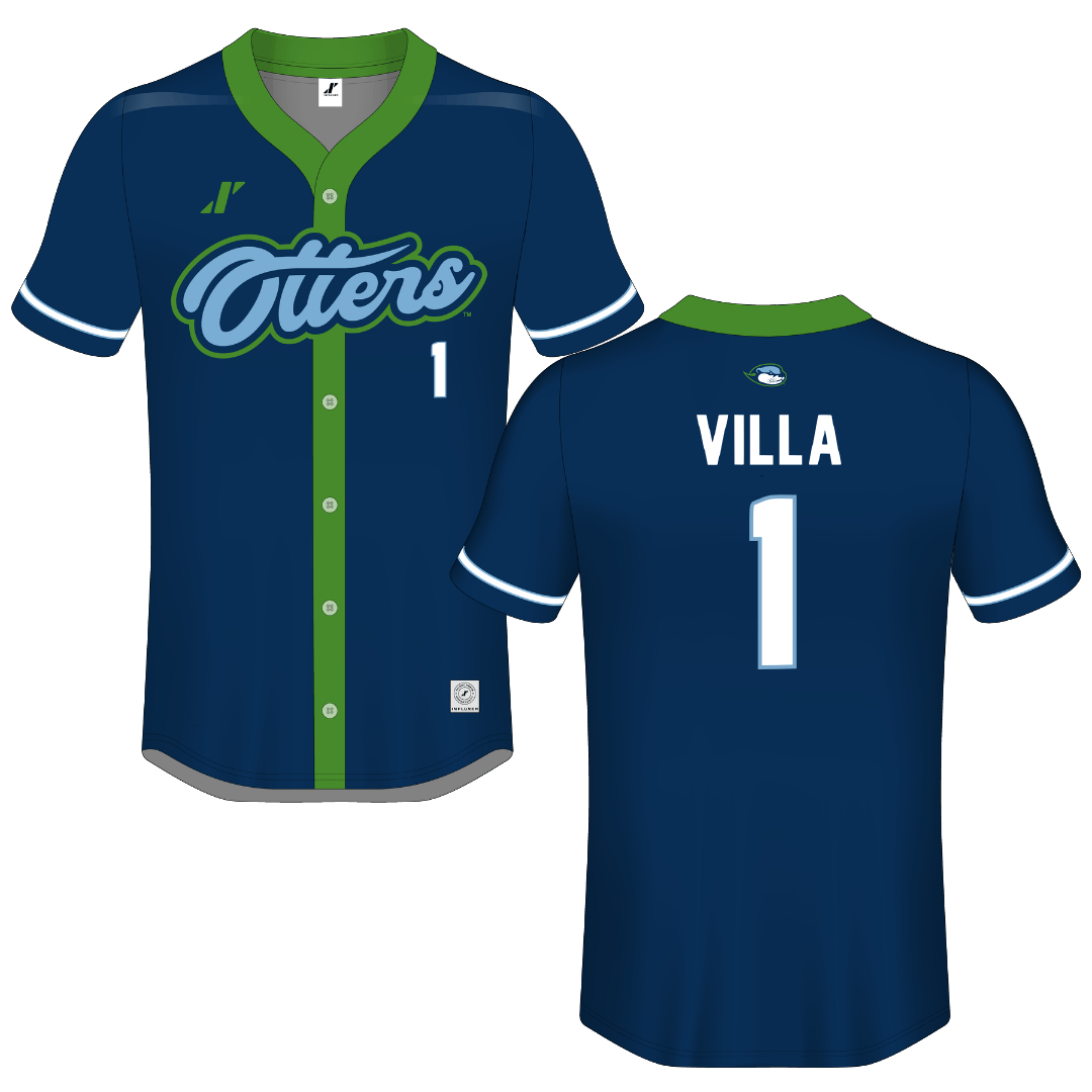 Cal State Monterey Bay Navy Button-Down Jersey - Luna Villa