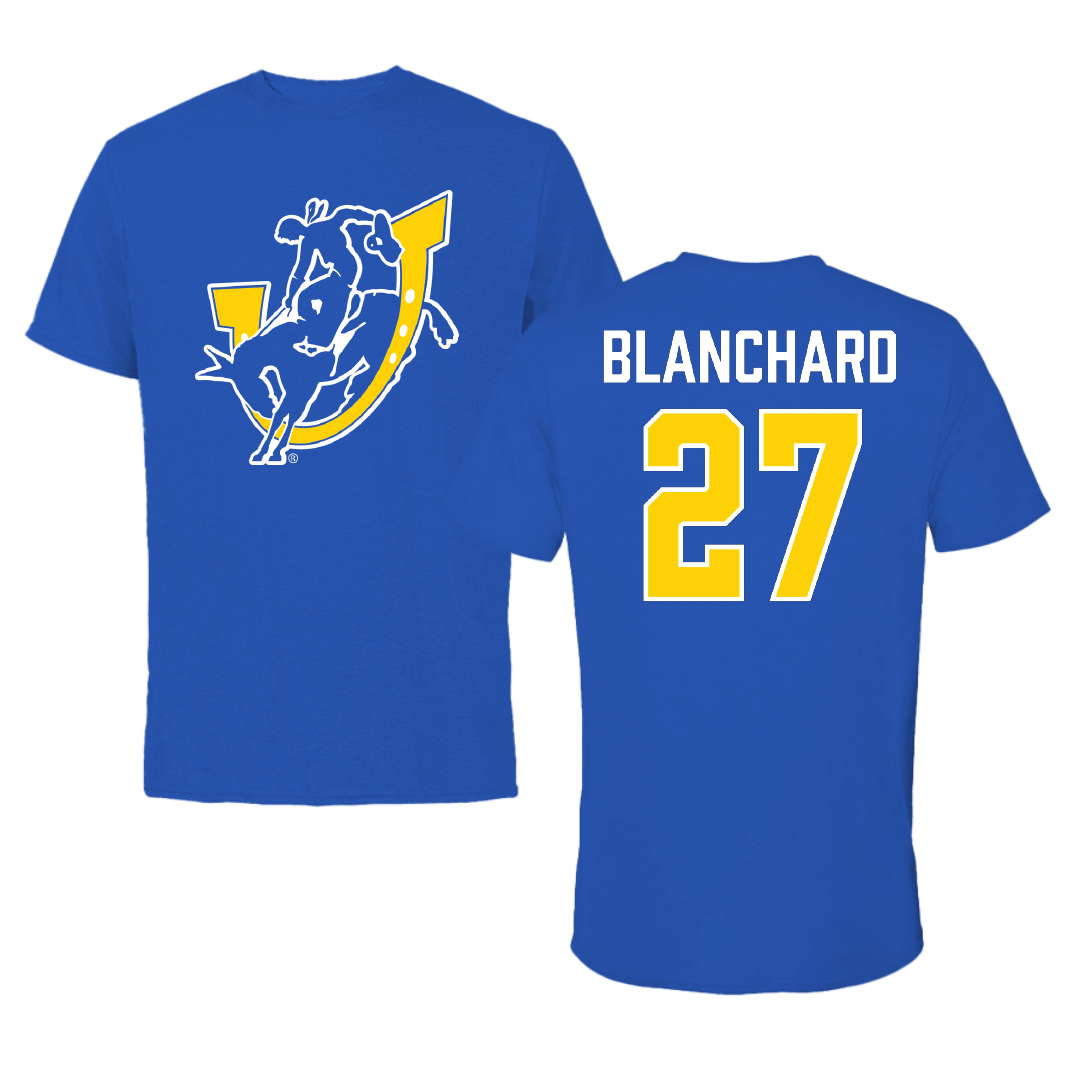Southern Arkansas University Baseball Blue Performance Tee - #27 Dalen Blanchard
