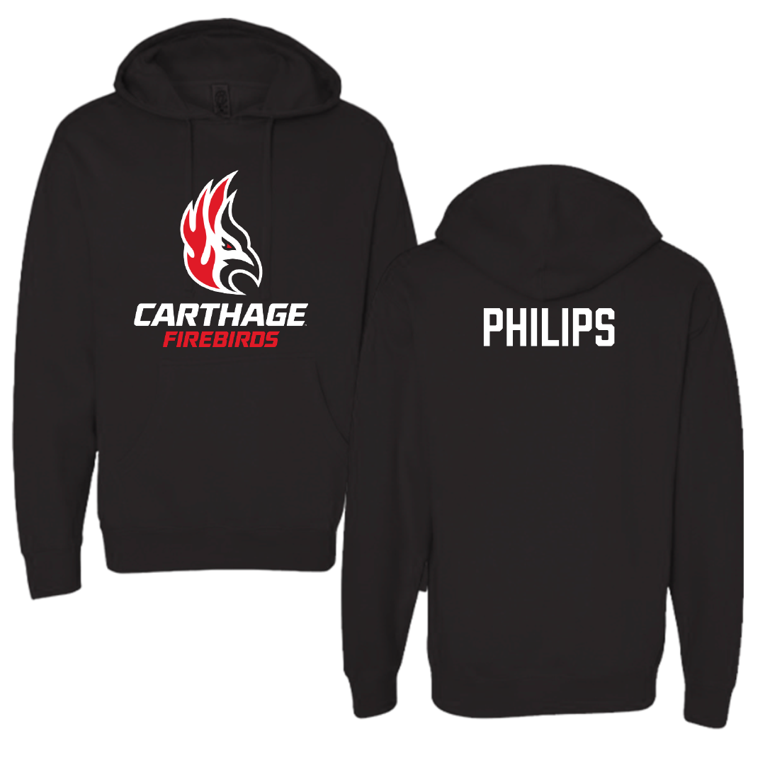 Carthage College Tennis Black Hoodie - Ava Philips