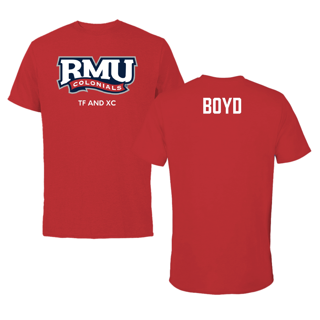 Robert Morris University TF and XC Red Colonials Tee - Brayden Boyd