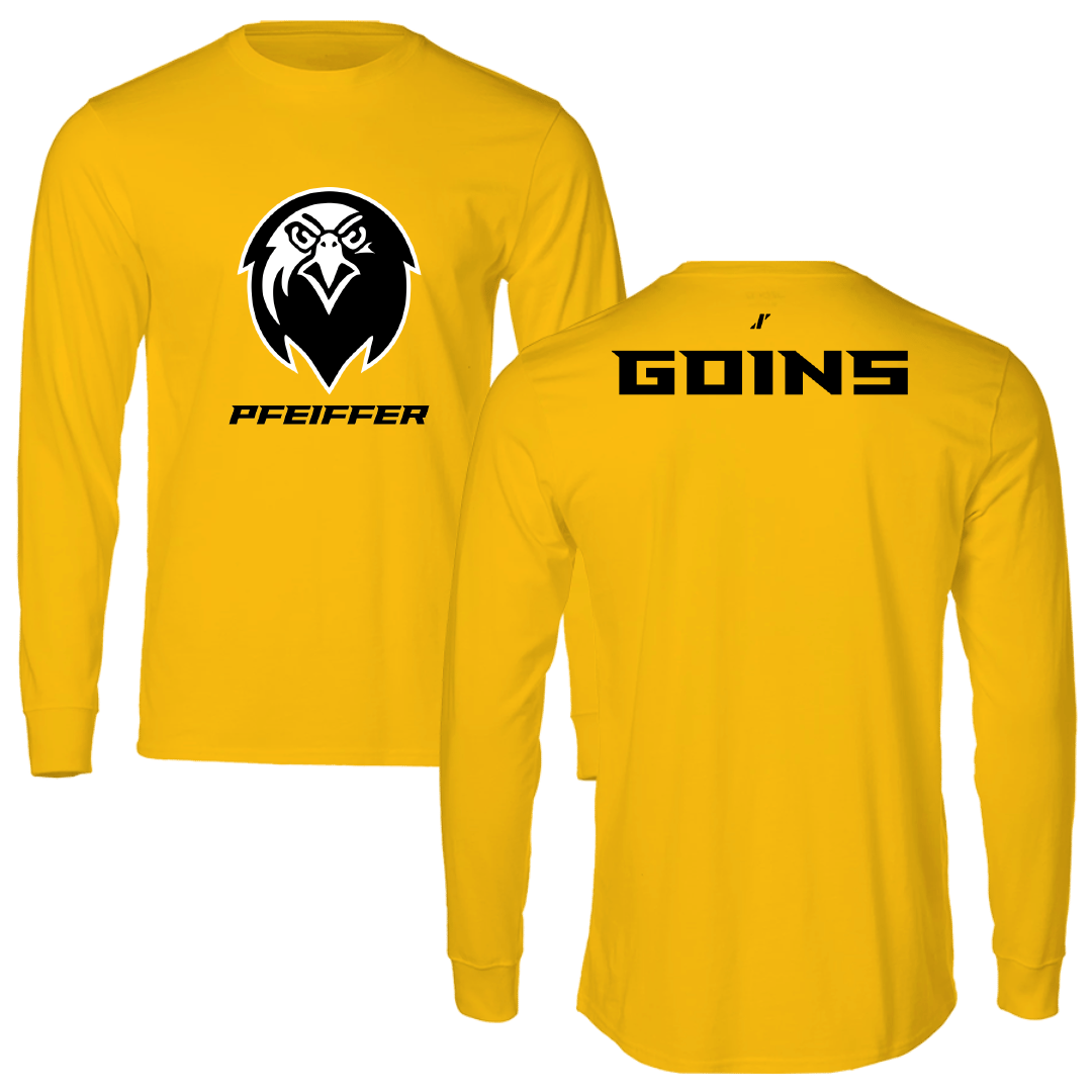 Pfeiffer University TF and XC Gold Performance Long Sleeve - Ge'Kayla Goins