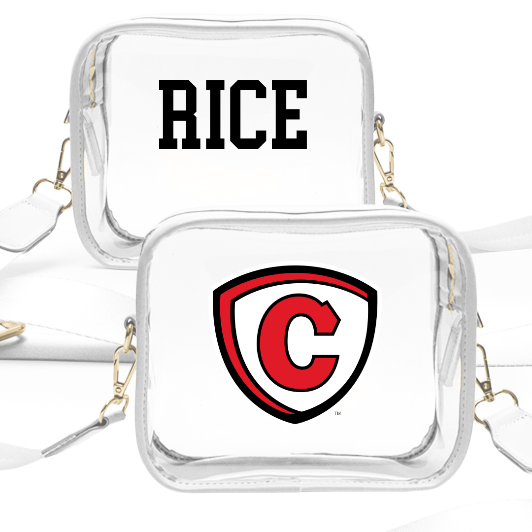 Carthage College TF and XC White Clear Stadium Bag - Anthony Rice
