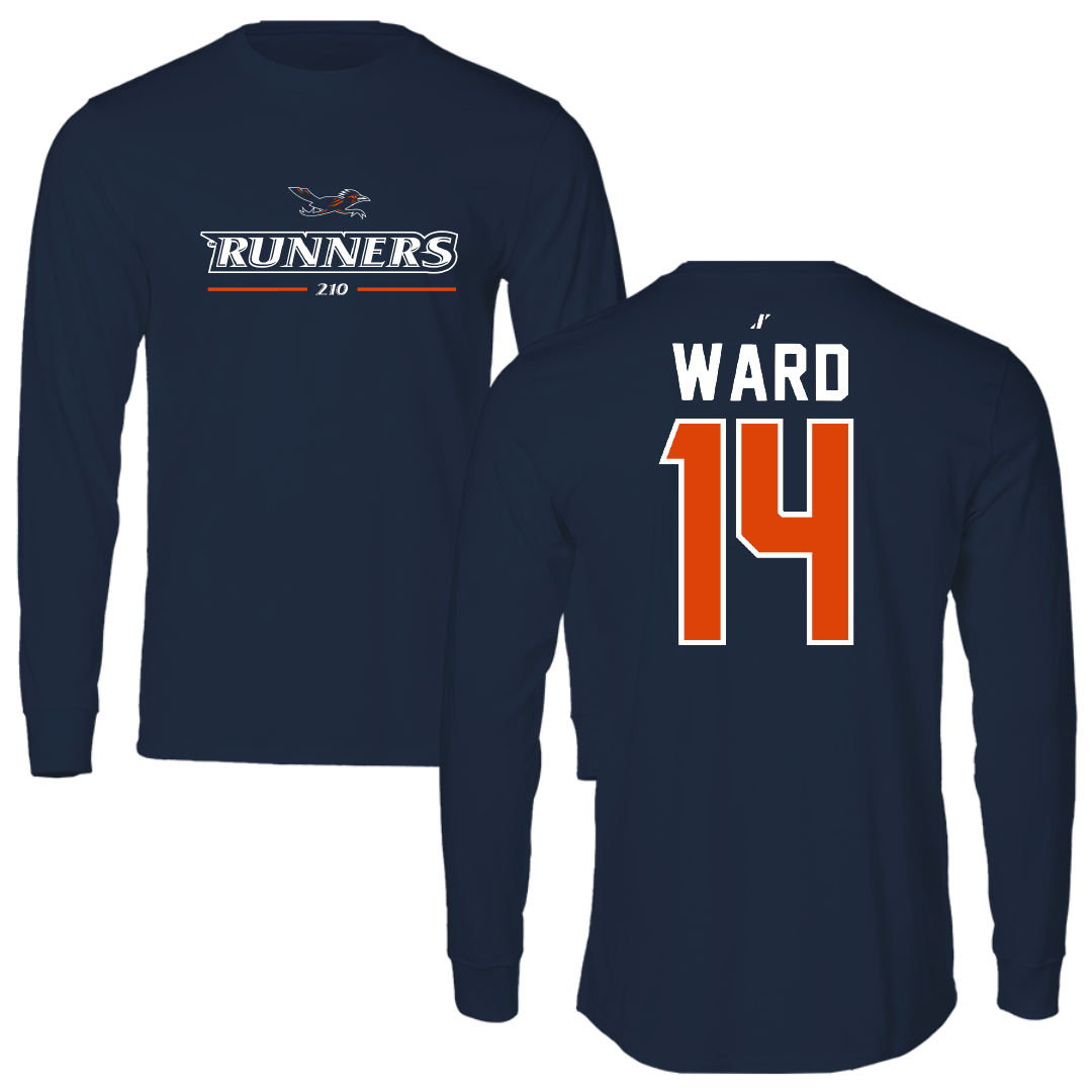 University of Texas at San Antonio Baseball Navy General Performance Long Sleeve - #14 Ryan Ward