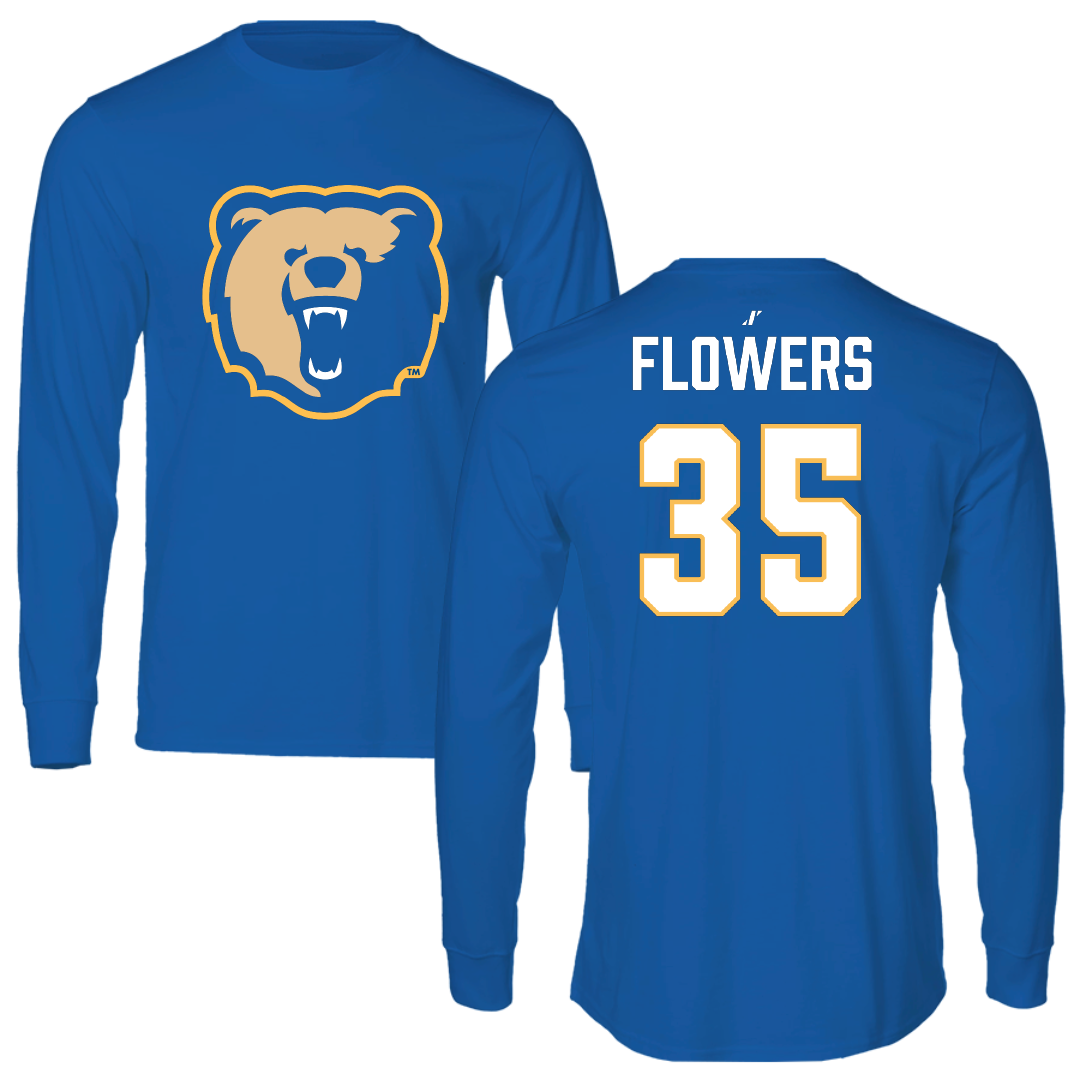 Morgan State University Football Blue Long Sleeve - #35 Mason Flowers
