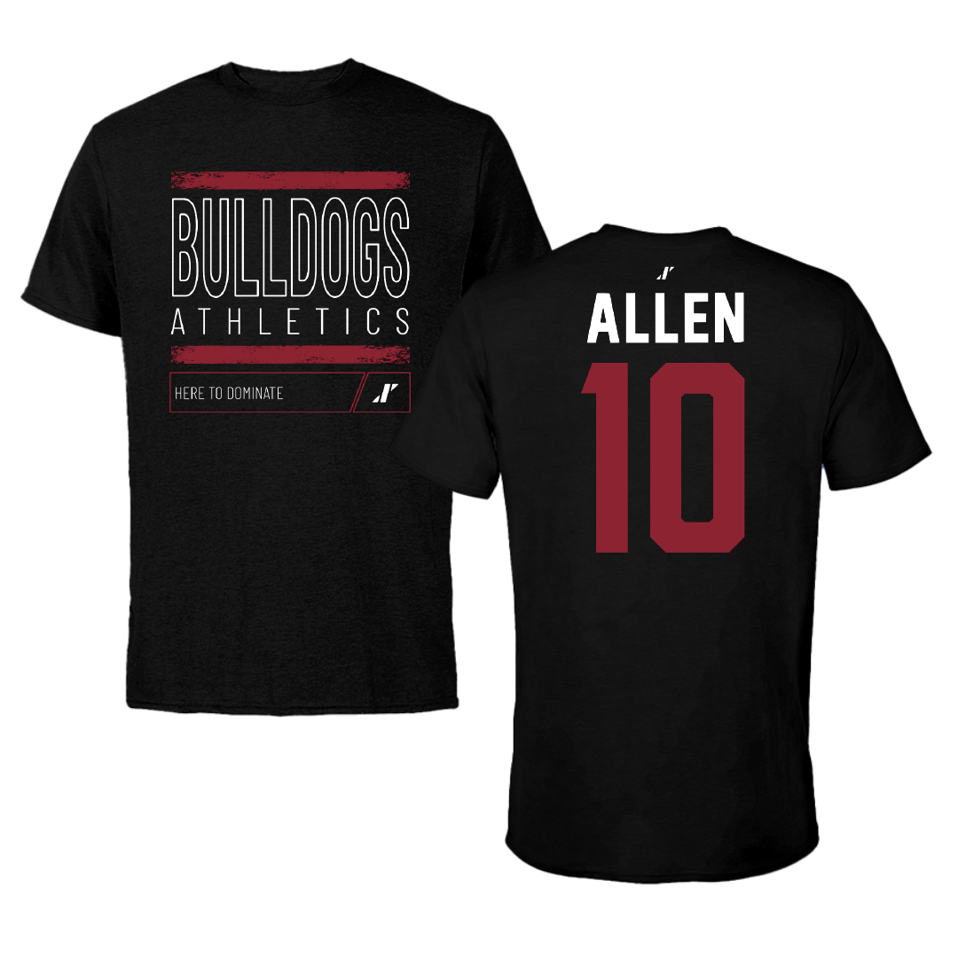 Dean College Soccer Black Dominate Performance Tee - #10 Brian Allen