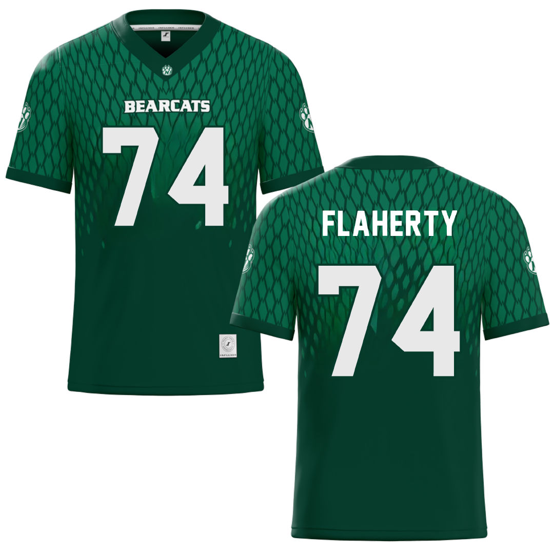 Northwest Missouri State University Green Football Jersey - #74 Ryan Flaherty