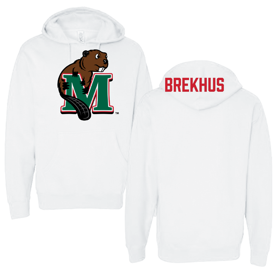 Minot State University Wrestling (W) White Hoodie - Raine Brekhus