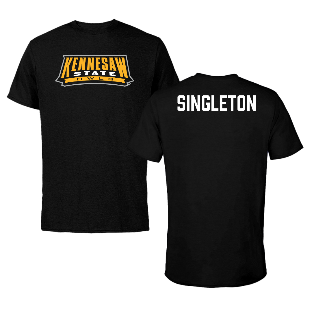 Kennesaw State University TF and XC Black Performance Tee - Kenadie Singleton