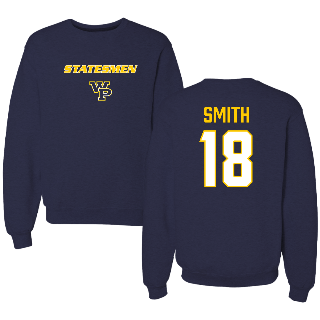 William Penn University Softball Navy Crewneck - #18 Laila Smith