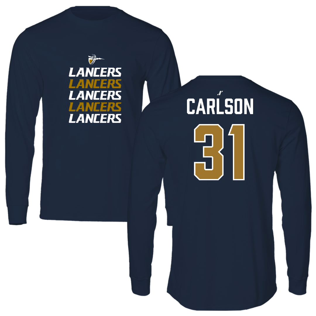 California Baptist University Baseball Navy General Long Sleeve - #31 John Carlson