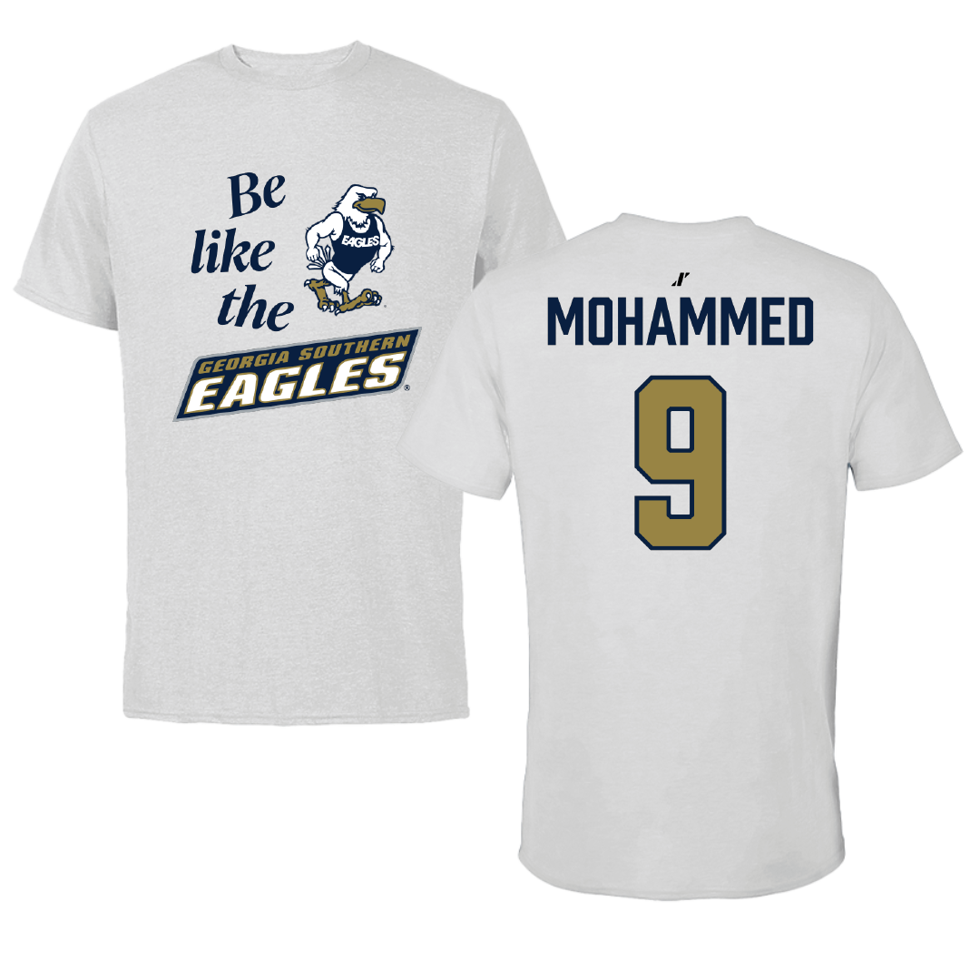 Georgia Southern University Soccer Light Gray Be Like Us Performance Tee - #9 Aaliyah Mohammed