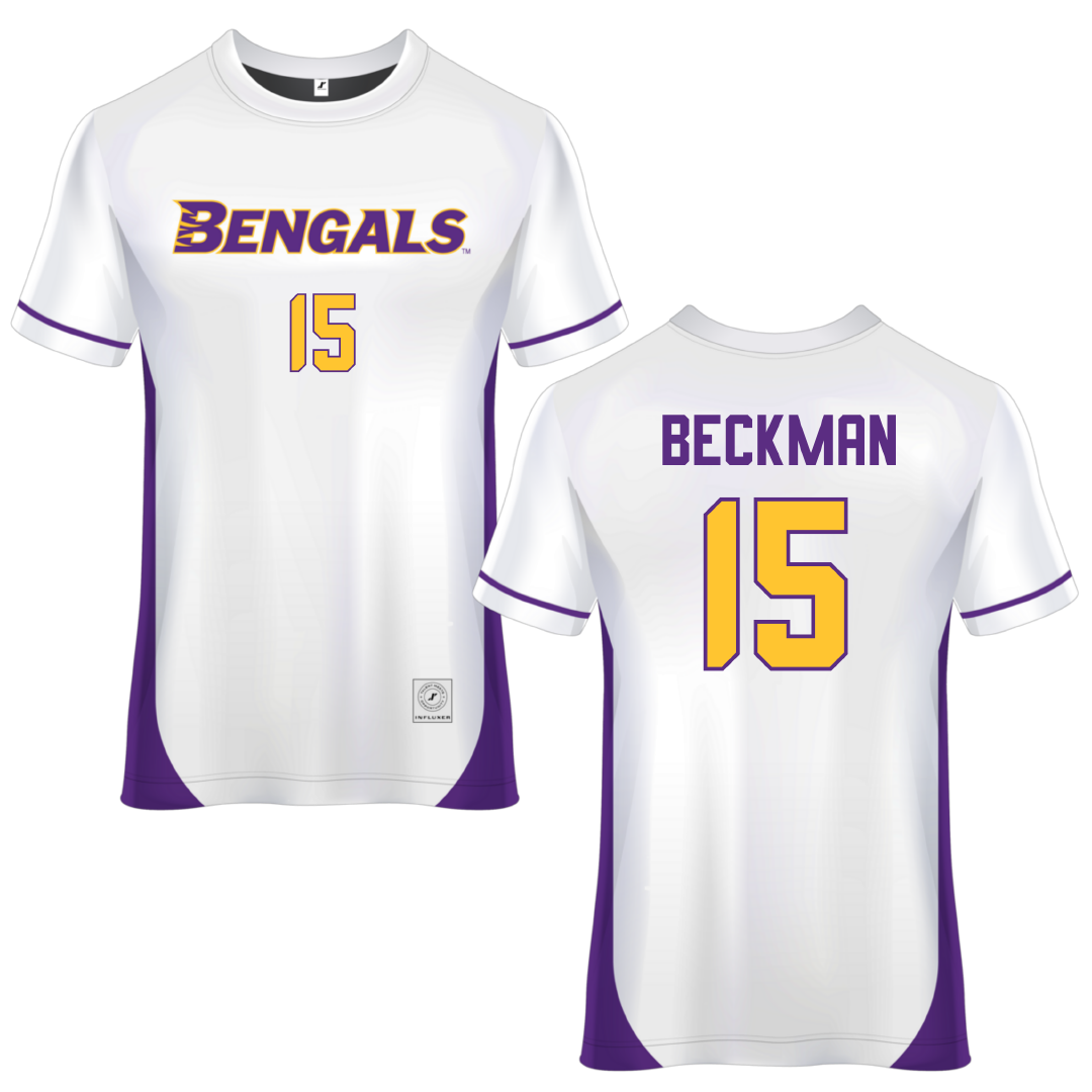Louisiana State University at Eunice White Soccer Jersey - #15 Catherine Beckman