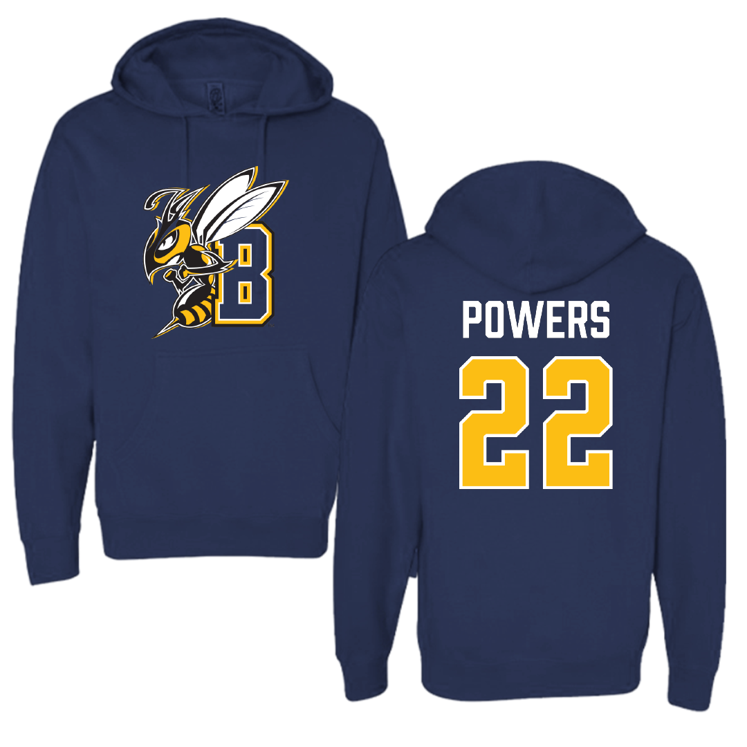 Montana State University Billings Soccer Navy Hoodie - #22 Briel Powers