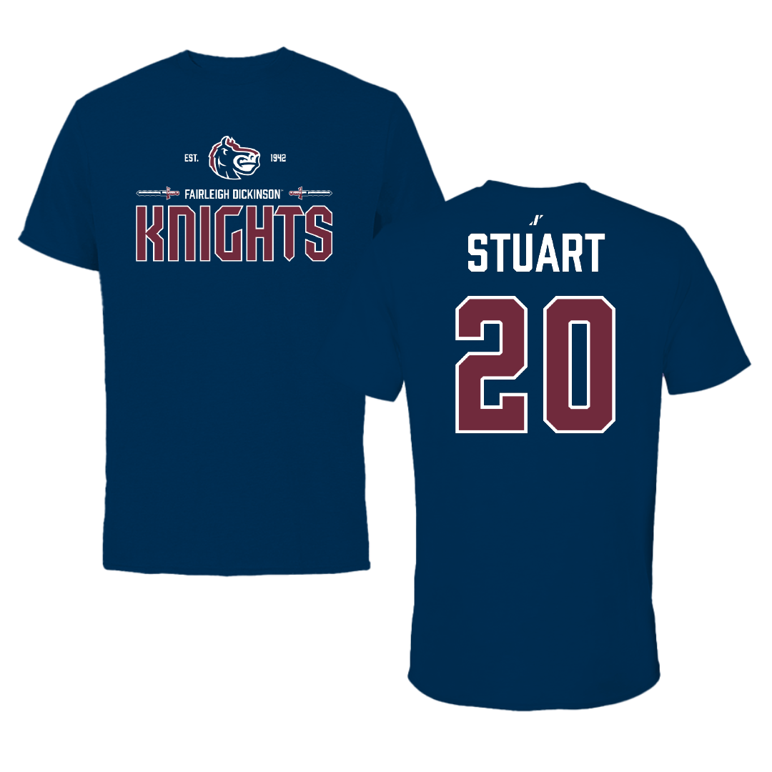 Fairleigh Dickinson University-Metropolitan Campus Basketball (W) Navy General Performance Tee - #20 Madison Stuart