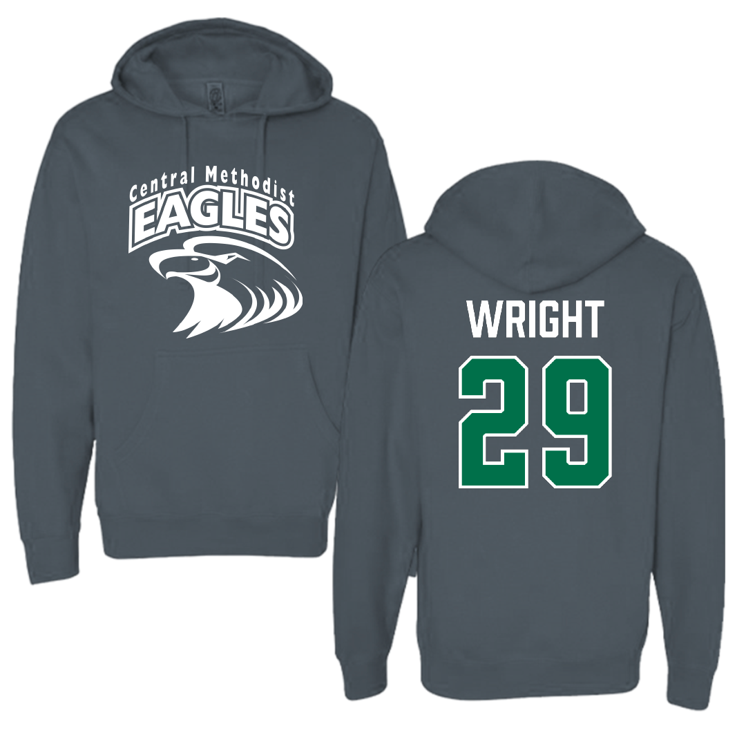 Central Methodist University Soccer (M) Dark Gray Hoodie - #29 Carson Wright