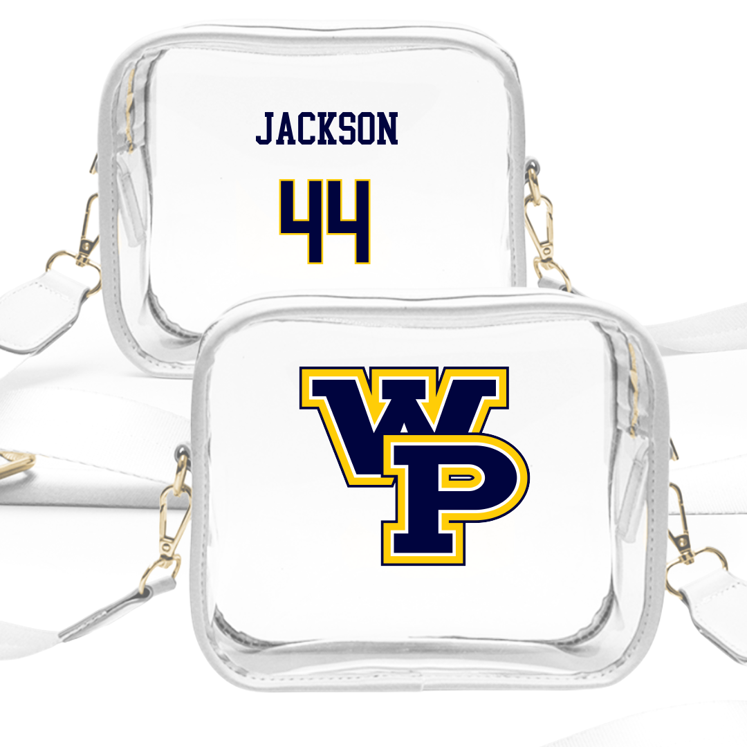 William Penn University Football White Clear Stadium Bag - #44 Byron Jackson